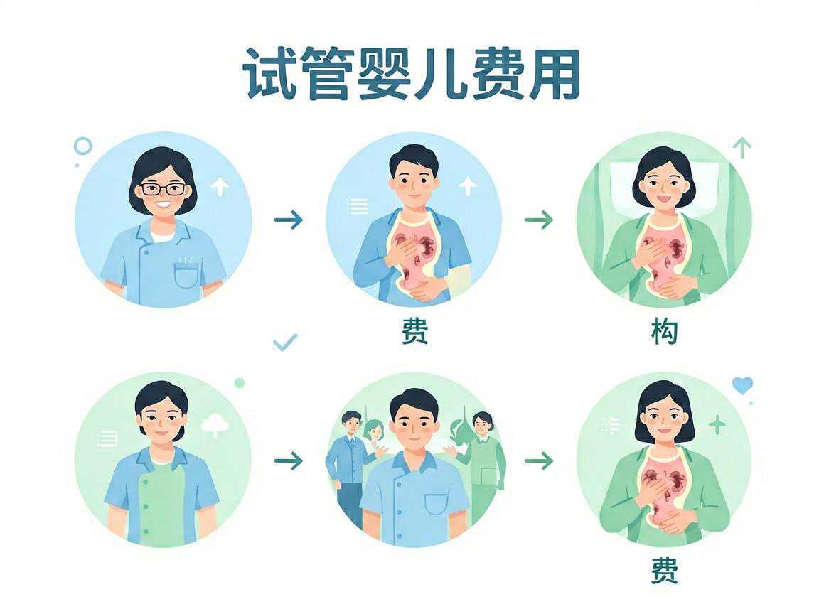 试管婴儿费用六大构成比例分析图