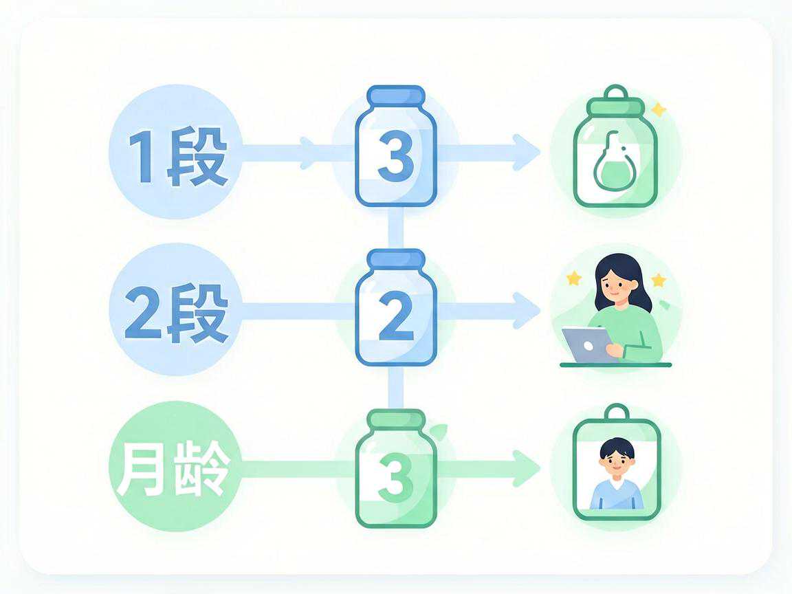 奶粉1段2段3段月龄选择时间线