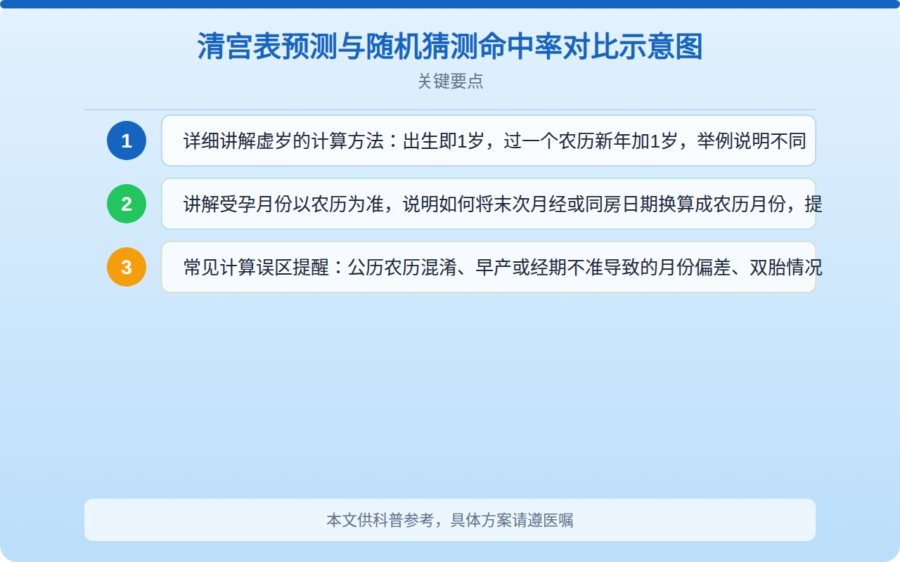 清宫表预测与随机猜测命中率对比示意图